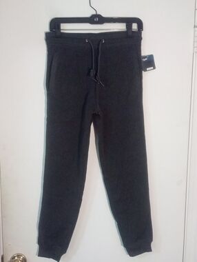 Boys Charcoal Black Jogger Sweatpants Size Large 14 16 Tuff Guys NWT